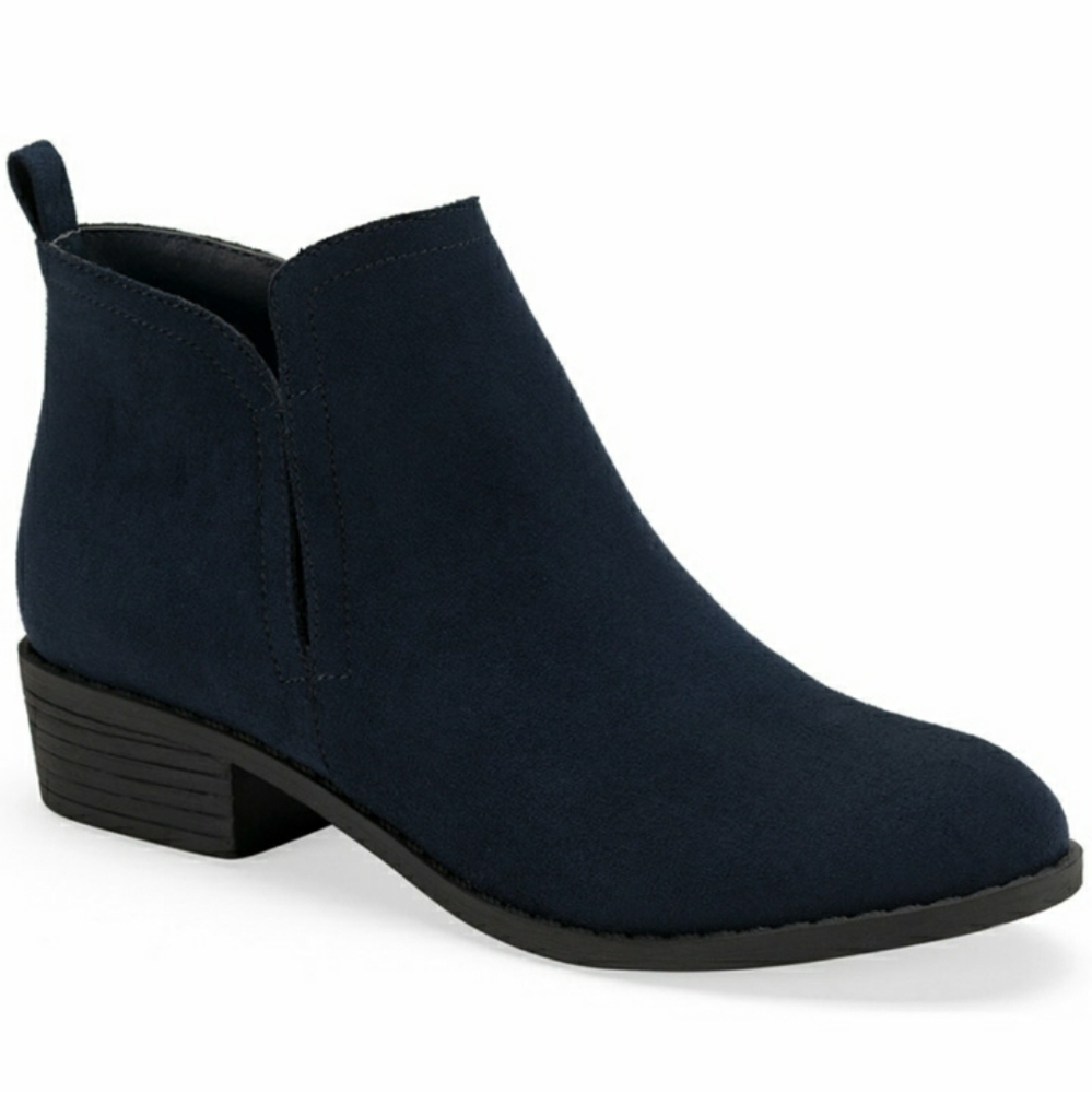 Cadee ankle booties color (Navy Micro) NIB